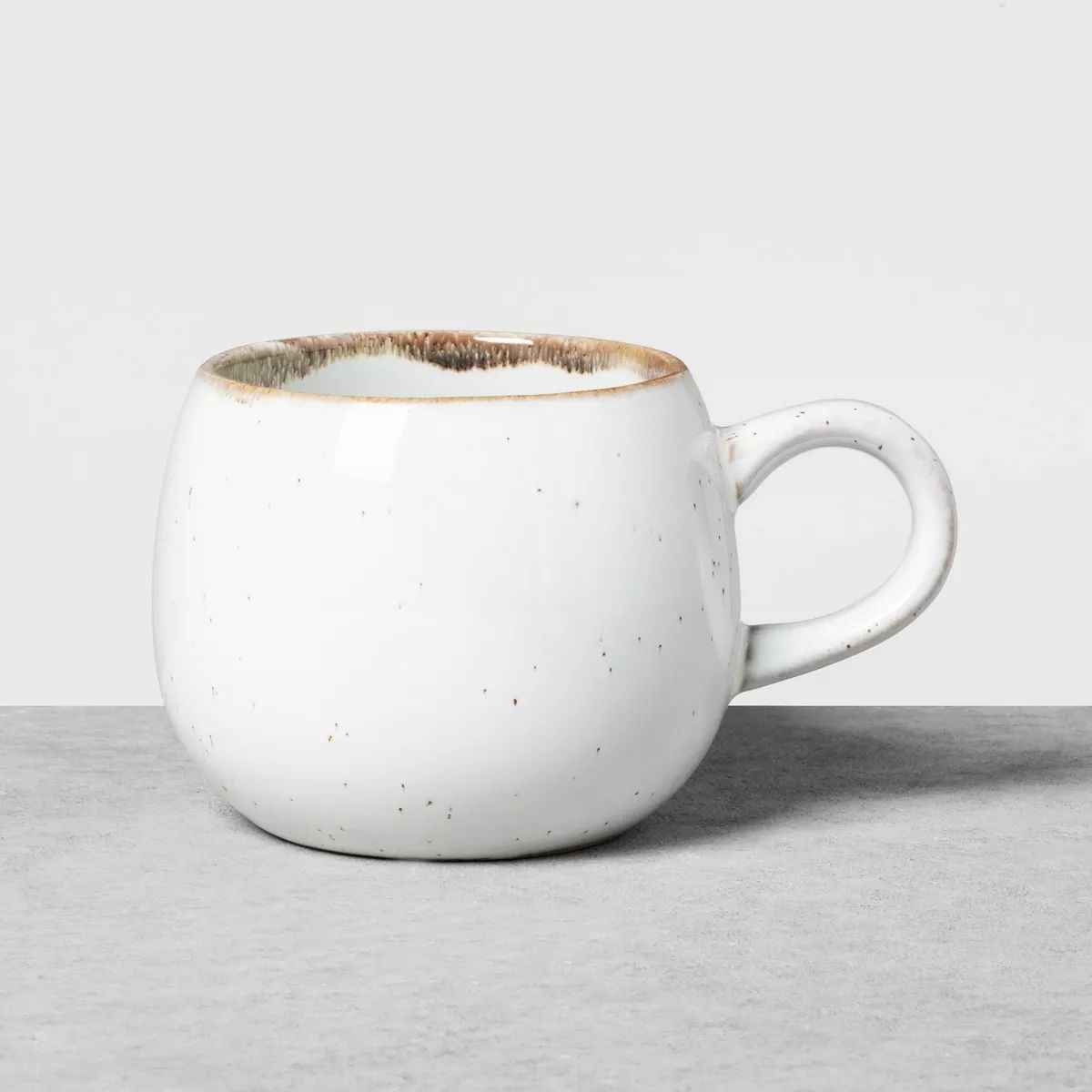 10oz Stoneware Reactive Glaze Round Mug Cream - Hearth & Hand™ with Magnolia | Target