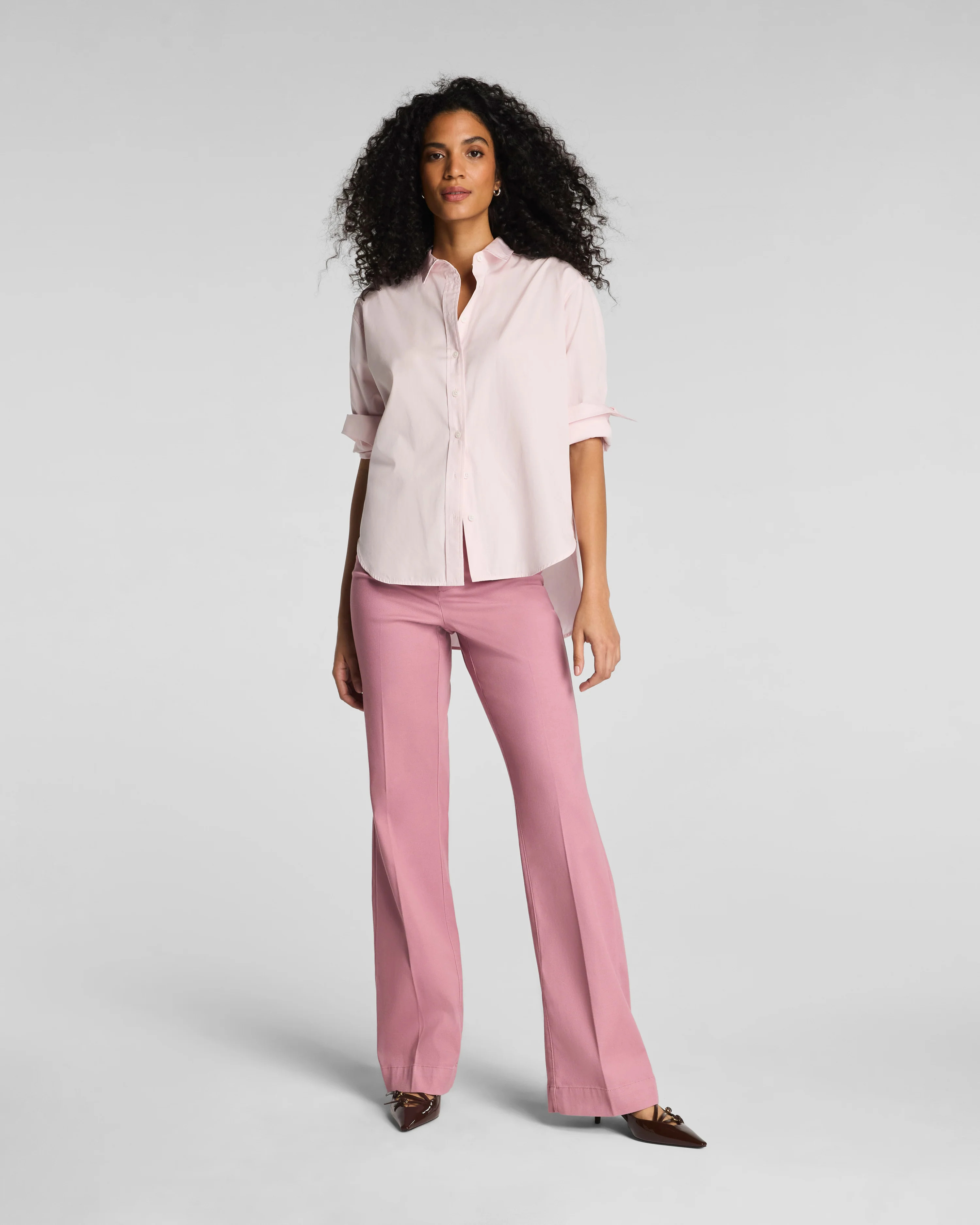 Poplin Oversized Button-Up Shirt | Spanx