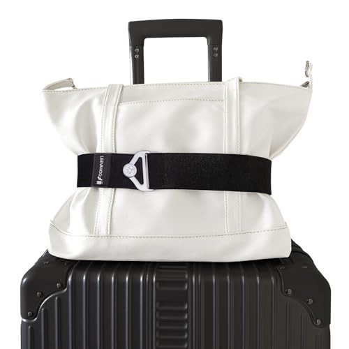 Luggage Straps for Suitcases Add a Bag Luggage Strap, 2-in-1 Travel Belt for Luggage Straps Travel Belt Over Handle for Carry On Bag Adjustable Suitcase Belts, Airport Travel Accessories Black | Amazon (US)