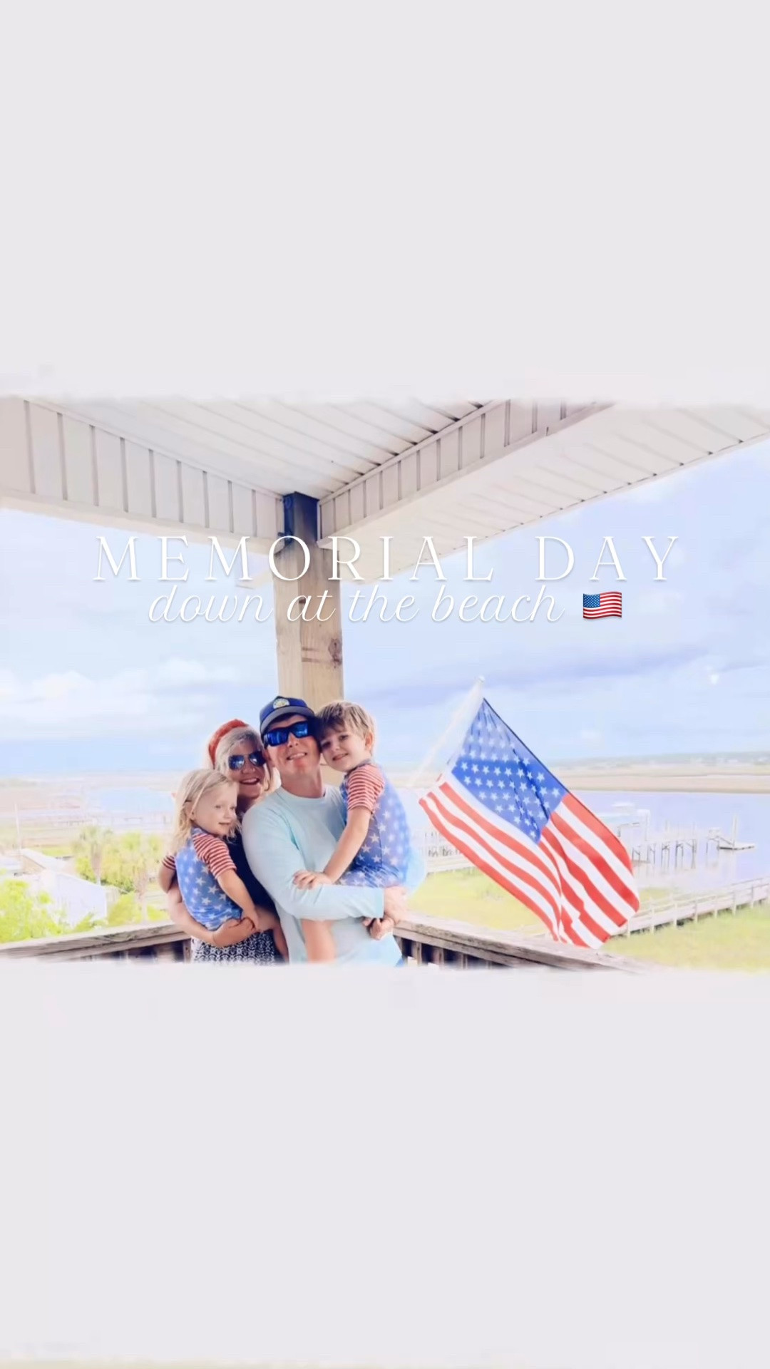 Land of the free, because of the brave 🇺🇸🌟❤️🤍💙✨ #happymemorialday #rememberandhonor #memorialday2026 

Memorial Day Weekend 🇺🇸 at the family beach house is always the **official** start to summer 🌞 for us ☀️ - the very best time of the year!!! 🤩 #hellosummertime 

Dolphin 🐬 (!!) spottings right off our dock 😍, dinner 🍽️ by the pool 💦, and all the cousin fun 🤩 over here 🩵 for our annual MDW Cookout!! 🇺🇸🌭🍔Cousins playing & a baby running down the beach in a diaper… doesn’t get much better than this 🌊🐚🌾 We’ve been having ☀️ so much fun 🤩 in the sand ✨ and sea 🌊 with all these little born in the USA 🇺🇸 American babies!!! ❤️🤍💙

And after the best MDW ever (!!), headed back home sweet home 🏡 to the farm 🚜🇺🇸 (still so surreal saying that after so many years of dreaming 💭 about it and now it’s our forever home - thank you, Jesus!)) with these two sleeping 💤 American cuties 👶🏼🌟👶🏼 “dreamin’ of red white and blue” ❤️🤍💙 #redwhiteandbluebabiesforever