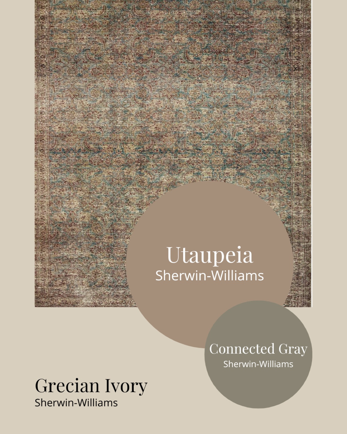 Loloi Amber Lewis x Loloi Morgan Area Rug | Loloi Morgan Collection Sea/Sage| Sherwin Williams Paint Colors | Peel and Stick Paint Colors | Area Rug and Wall Color Combinations 

#LTKhome