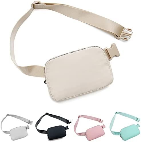 Belt Bag Waist Pack Bum Bag Fanny Pack Crossbody Bags for Women and Men with Adjustable Strap Sma... | Amazon (US)