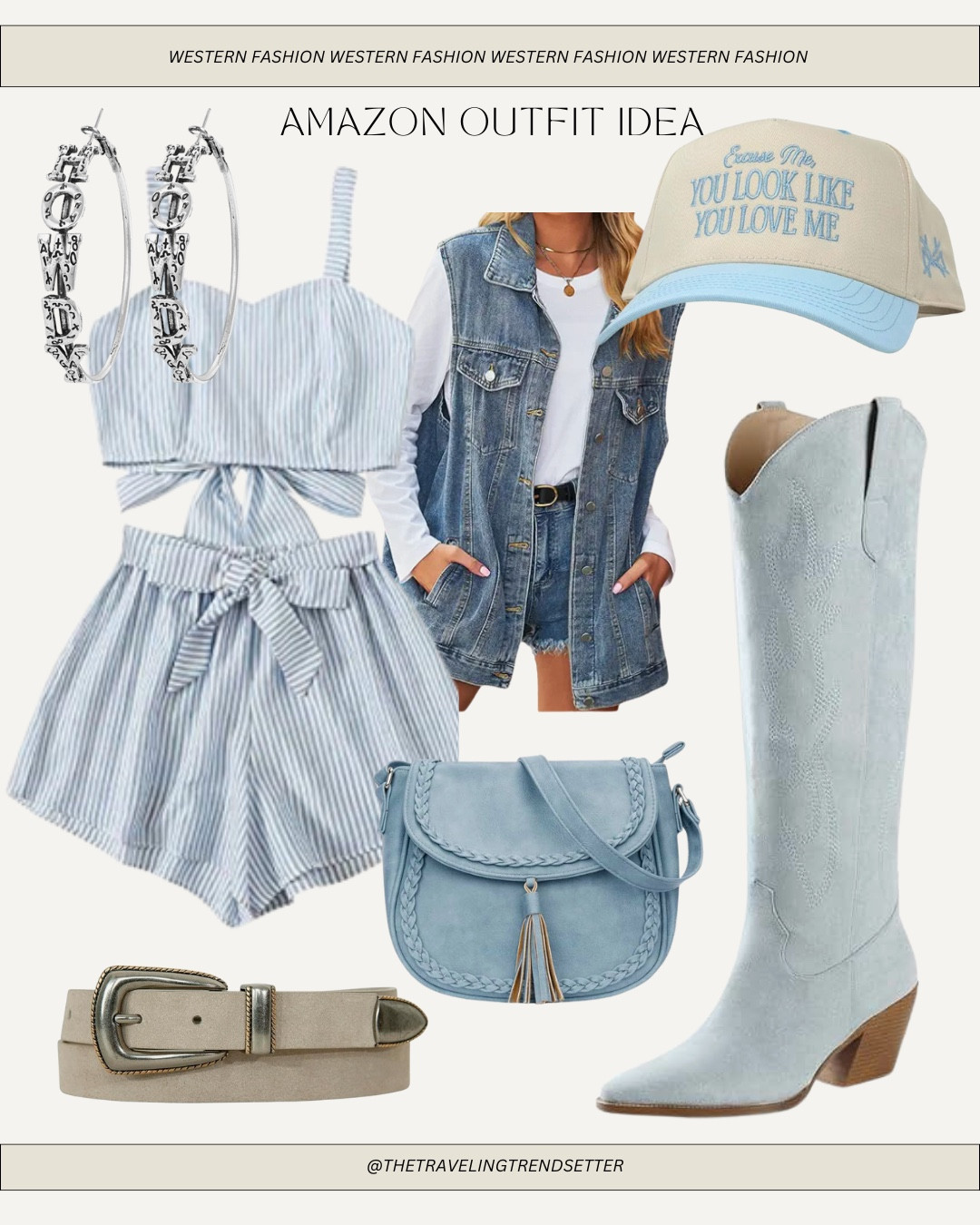 Amazon western fashion outfit - rodeo - country concert outfit - cowgirl boots - trucker hat Easter summer spring 

#LTKFindsUnder50 #LTKStyleTip #LTKFindsUnder100