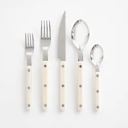 Bistro Ivory 5pc Flatware Set | Unison
