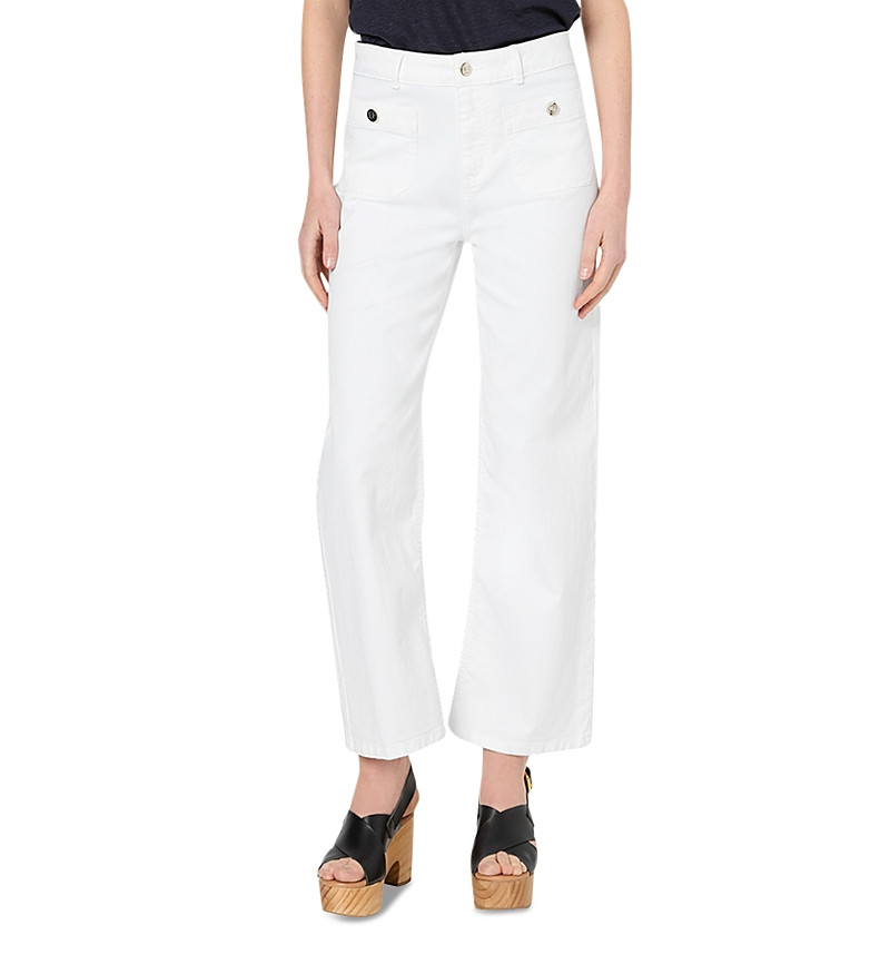 Gerard Darel Lida Straight Jeans in White | Bloomingdale's (US)