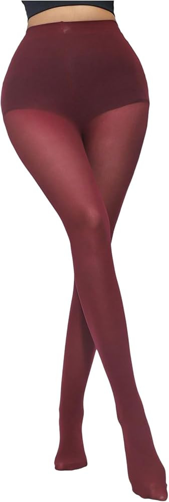 WDIRARA Women's Sheer Tight High Waisted Stockings Party Club Pantyhose | Amazon (US)