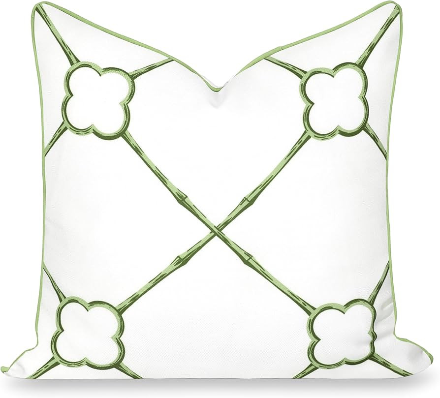 Hofdeco Premium Grandmillennial Coastal Hampton Patio Indoor Outdoor Throw Pillow Cover Only, 22"... | Amazon (US)