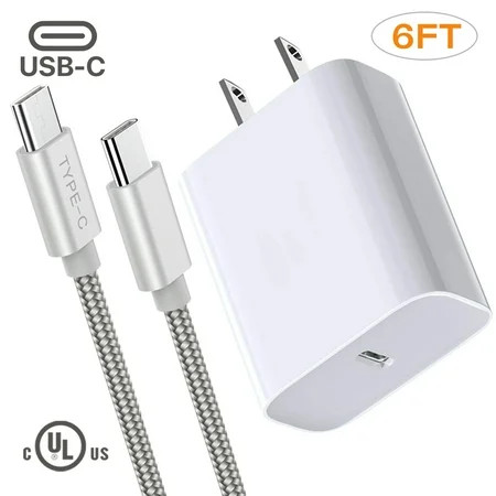 USB-C Charger Set, 18W Adaptive Charger For Samsung Galaxy Note 10, New Tech, 1x Wall Charger + 1x 6 | Walmart (US)