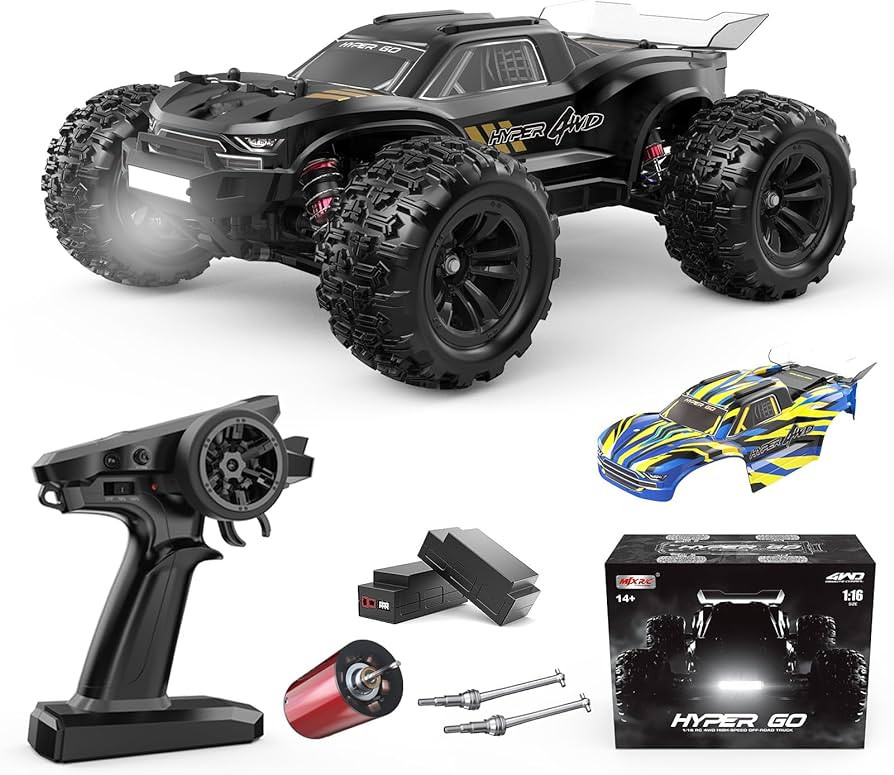HYPER GO H16BM 1/16 RTR Brushless Fast RC Cars for Adults, Max 42mph Electric Off-road RC Truck, ... | Amazon (US)