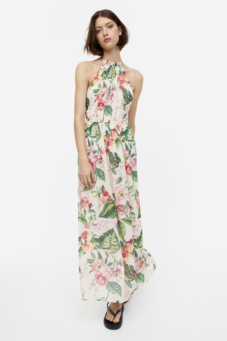 Long chiffon dress | H&M (DE, AT, CH, NL, FI)