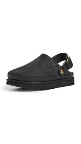 UGG Women's Goldenstar Villa Clog Shoe, Black, 10 | Amazon (US)