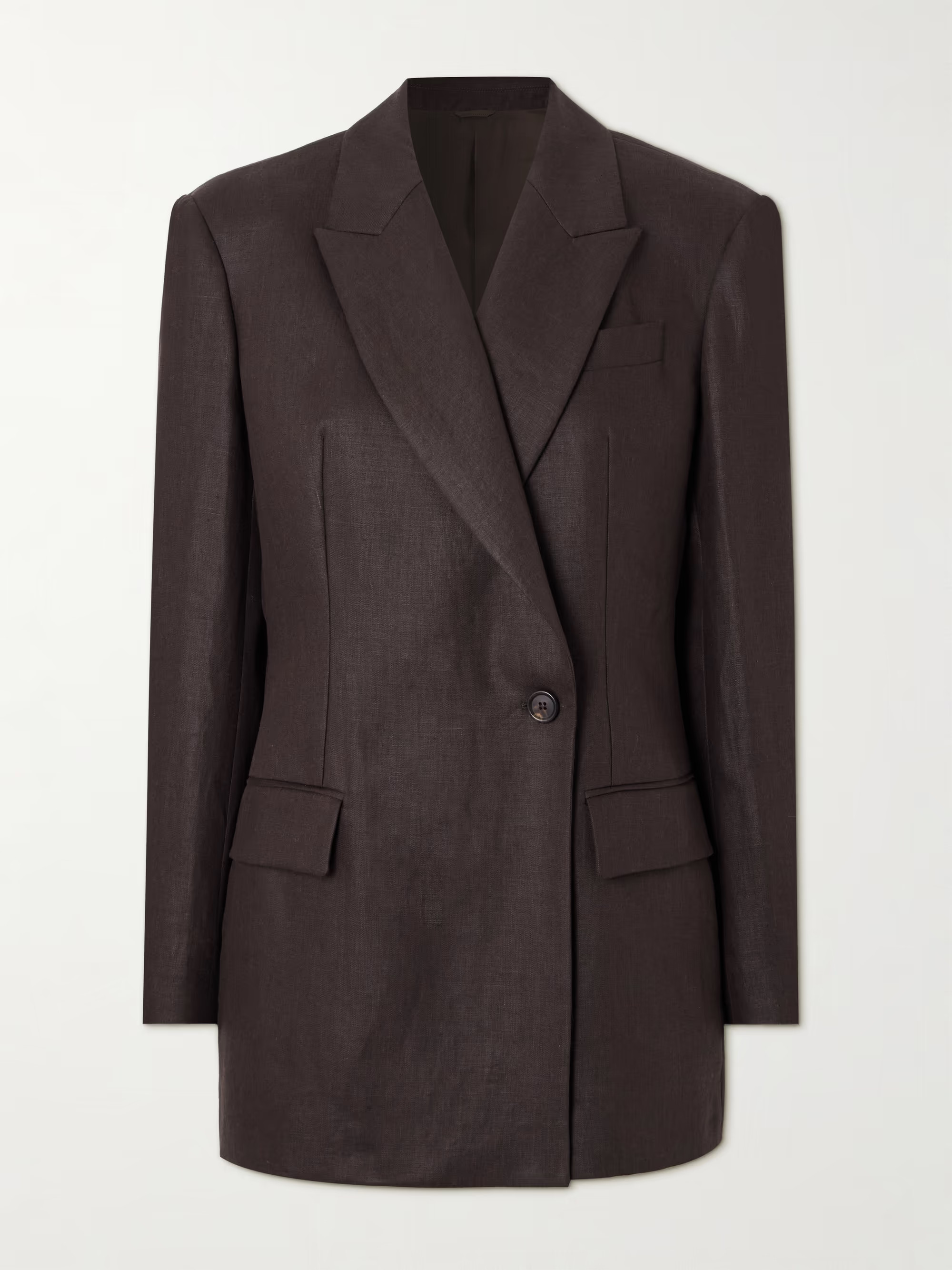 Double-breasted linen blazer | NET-A-PORTER (UK & EU)