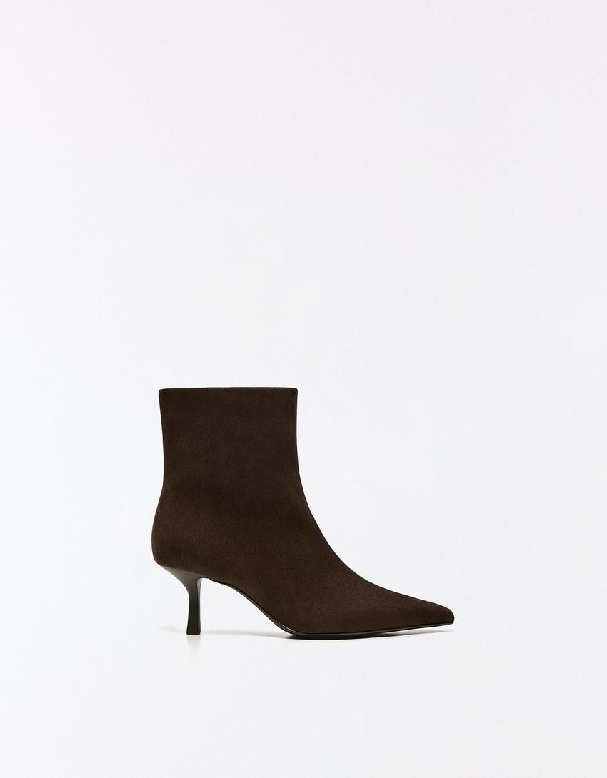 Kitten heel ankle boots | Bershka UK