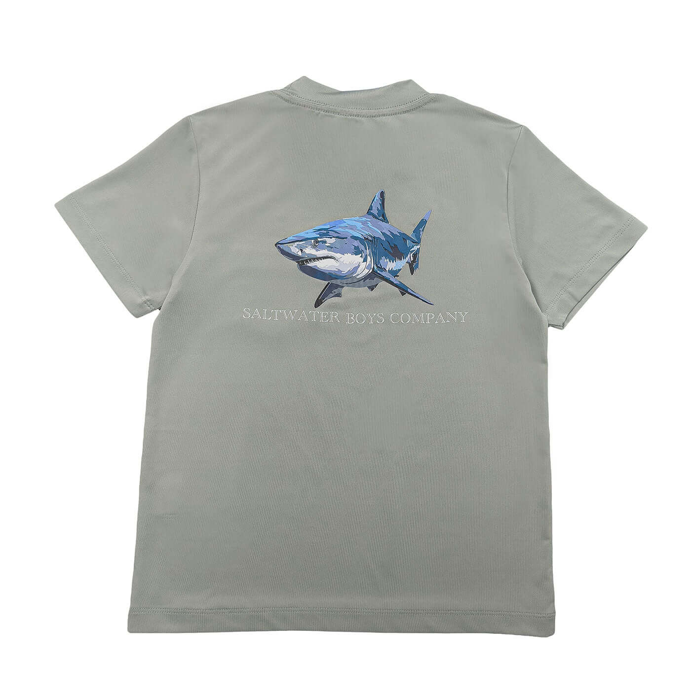 Great White Boys Performance Tee SS Grey | Saltwater Boys Company