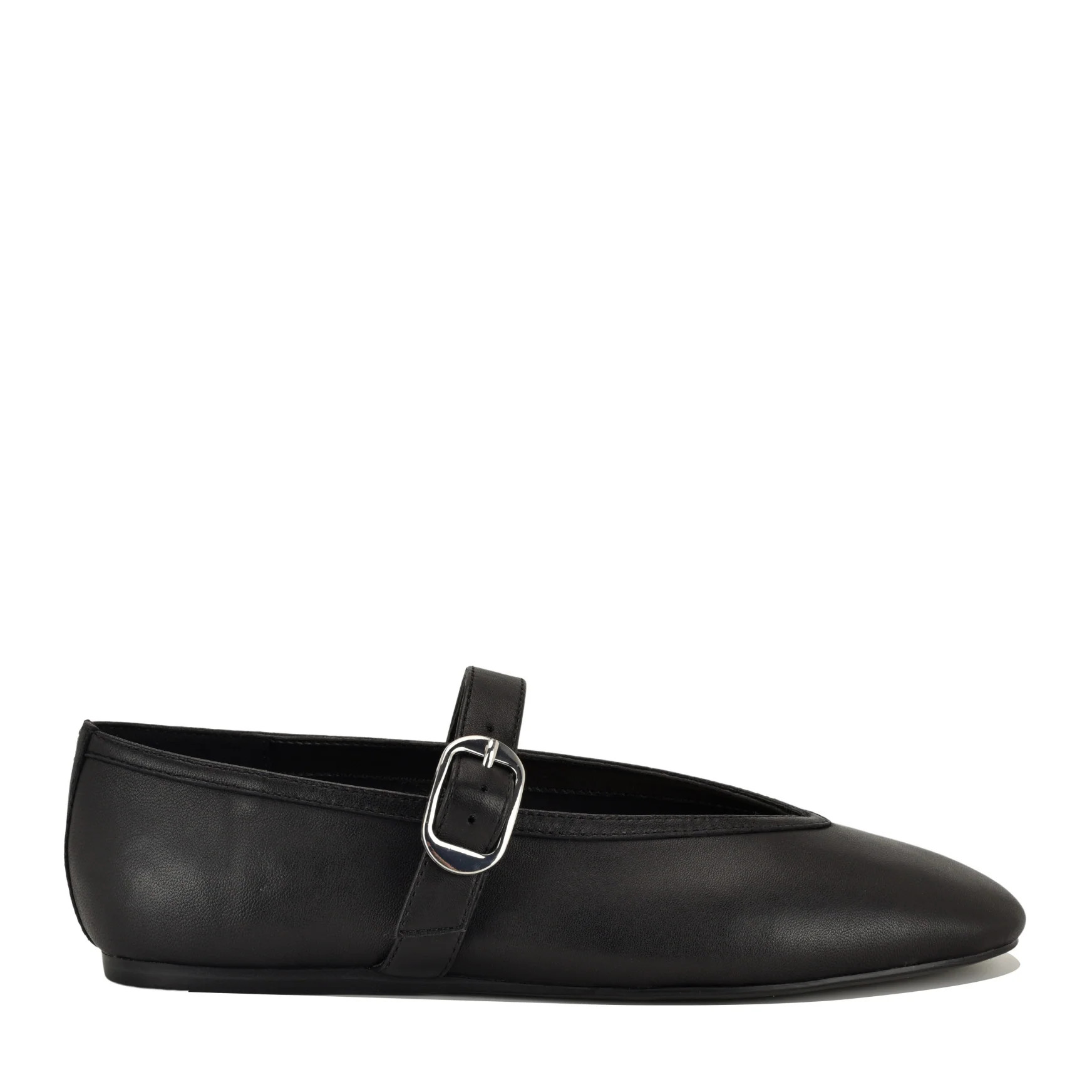 Women's Vancee Mary Jane Ballet Flats - Black Leather | Nine West | Nine West (US)