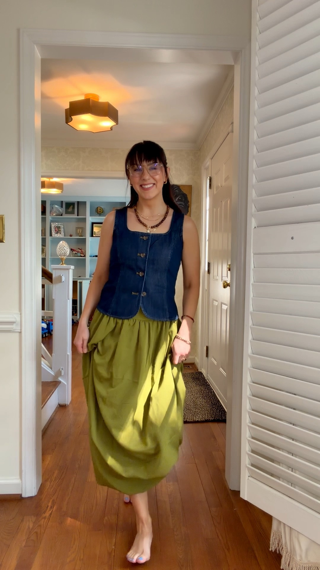 Skirt is an Amazon find and my denim vest is 60% off rn!! Also comes in a blue gingham. Fits tts, wearing 2, s skirt 

Summer outfits, summer skirt

#LTKPetite #LTKSaleAlert #LTKSeasonal