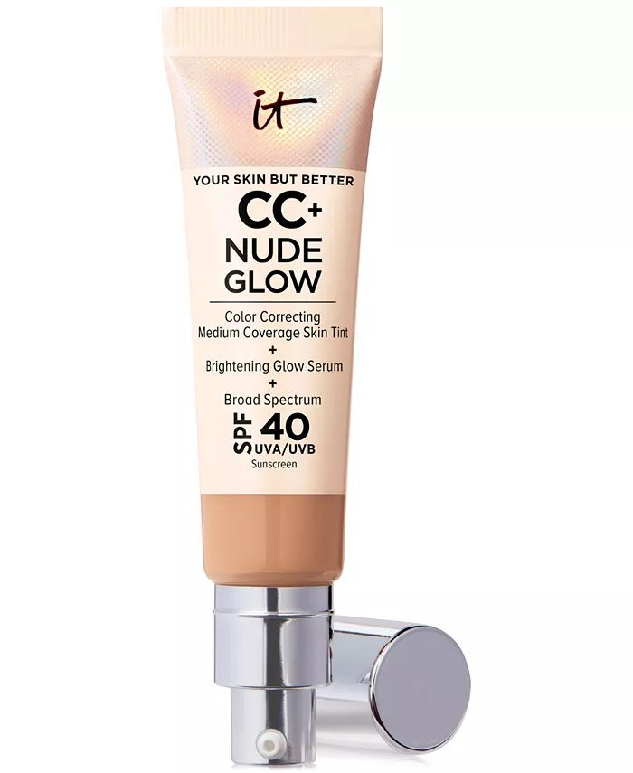 IT Cosmetics CC+ Nude Glow Lightweight Foundation + Glow Serum SPF 40 - Macy's | Macy's