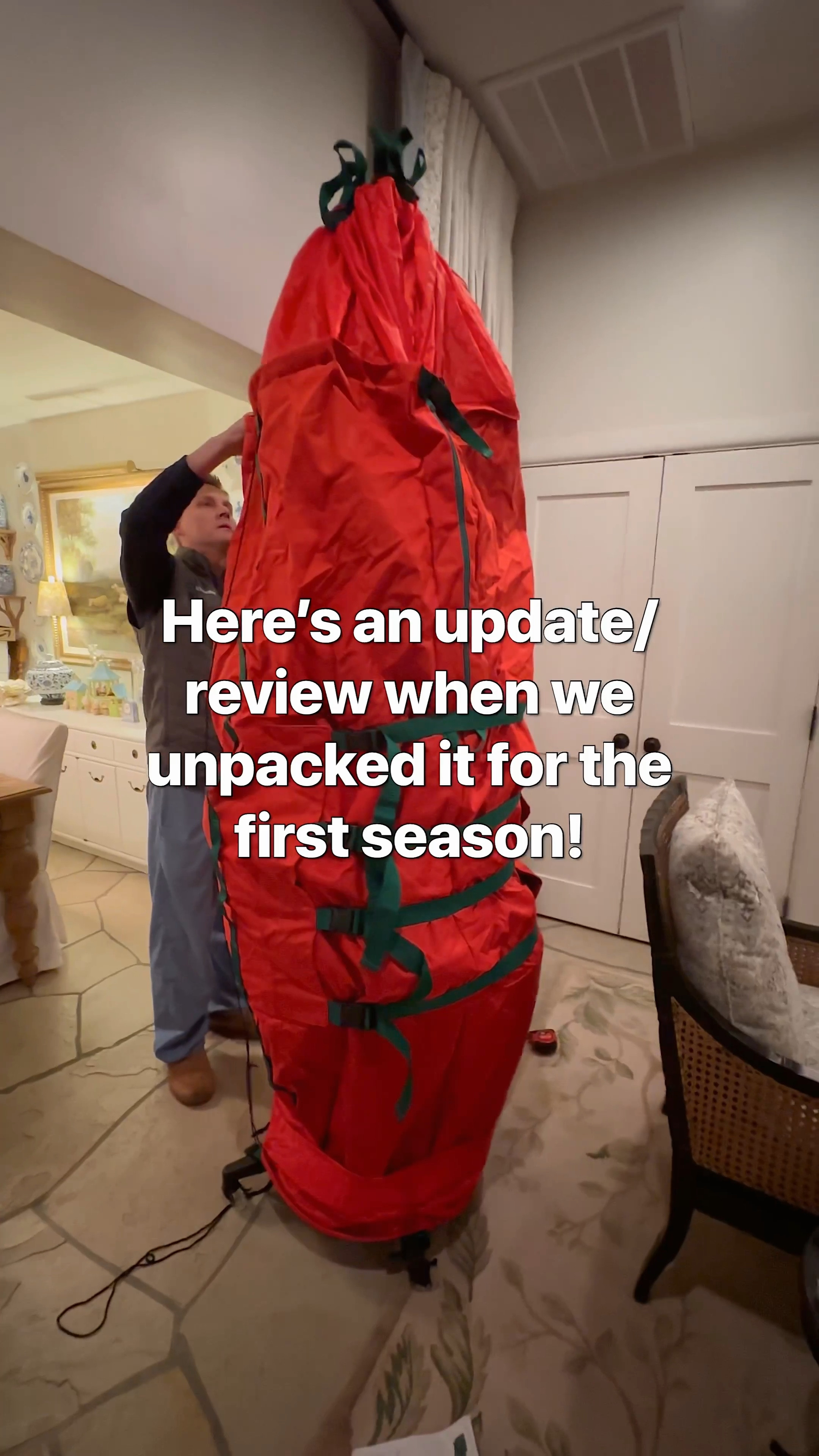 Rolling Christmas tree storage bag - a review! Easy way to store your tree every season! 

#LTKSeasonal #LTKHoliday #LTKHome