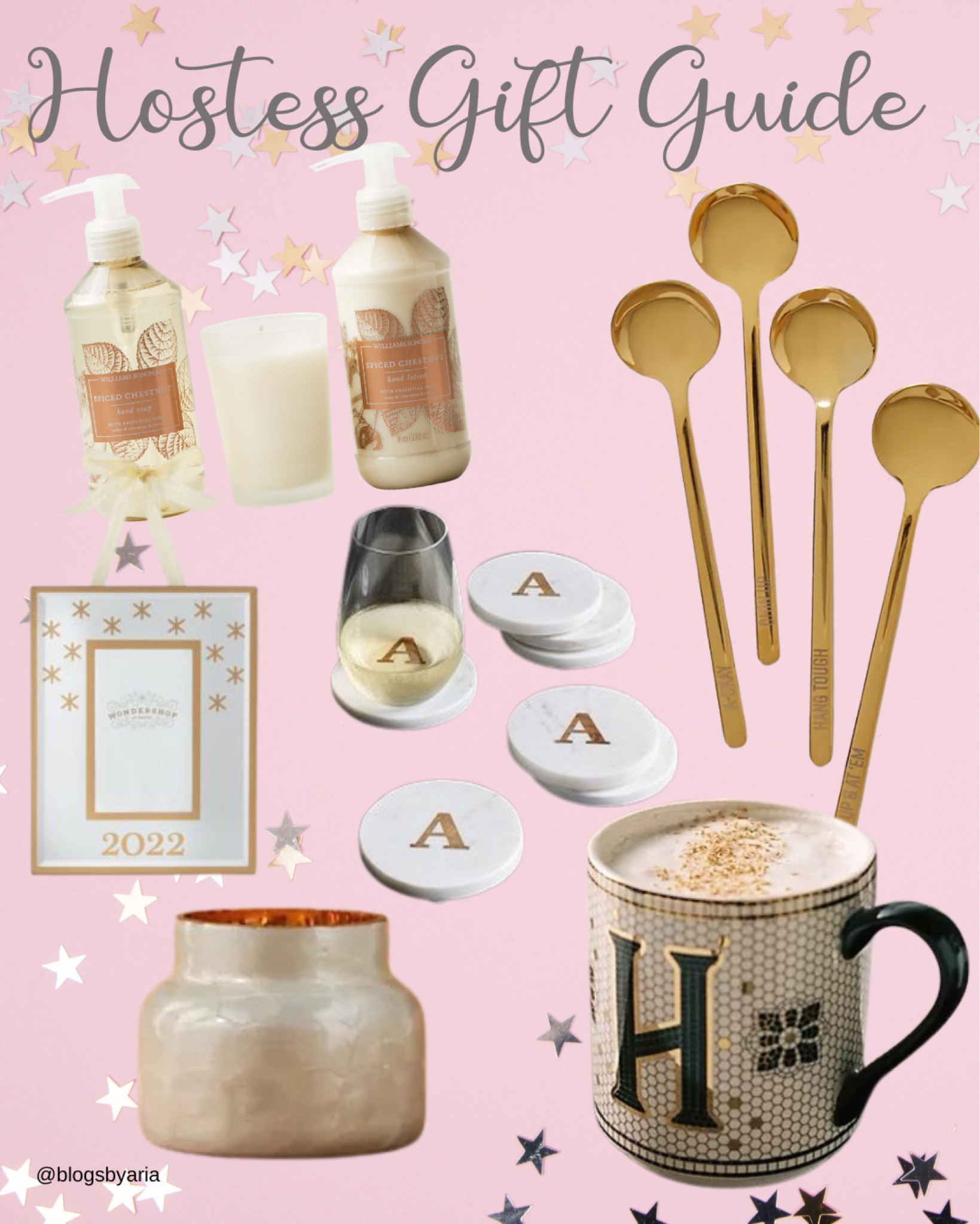 Hostess gift guide 🎁✨ monogram mug, monogram coasters, gold spoons, photograph ornaments, candle, soap and candle set

hostess gift ideas holiday gift ideas home gift gifts for the home 

#LTKGiftGuide #LTKhome #LTKHoliday