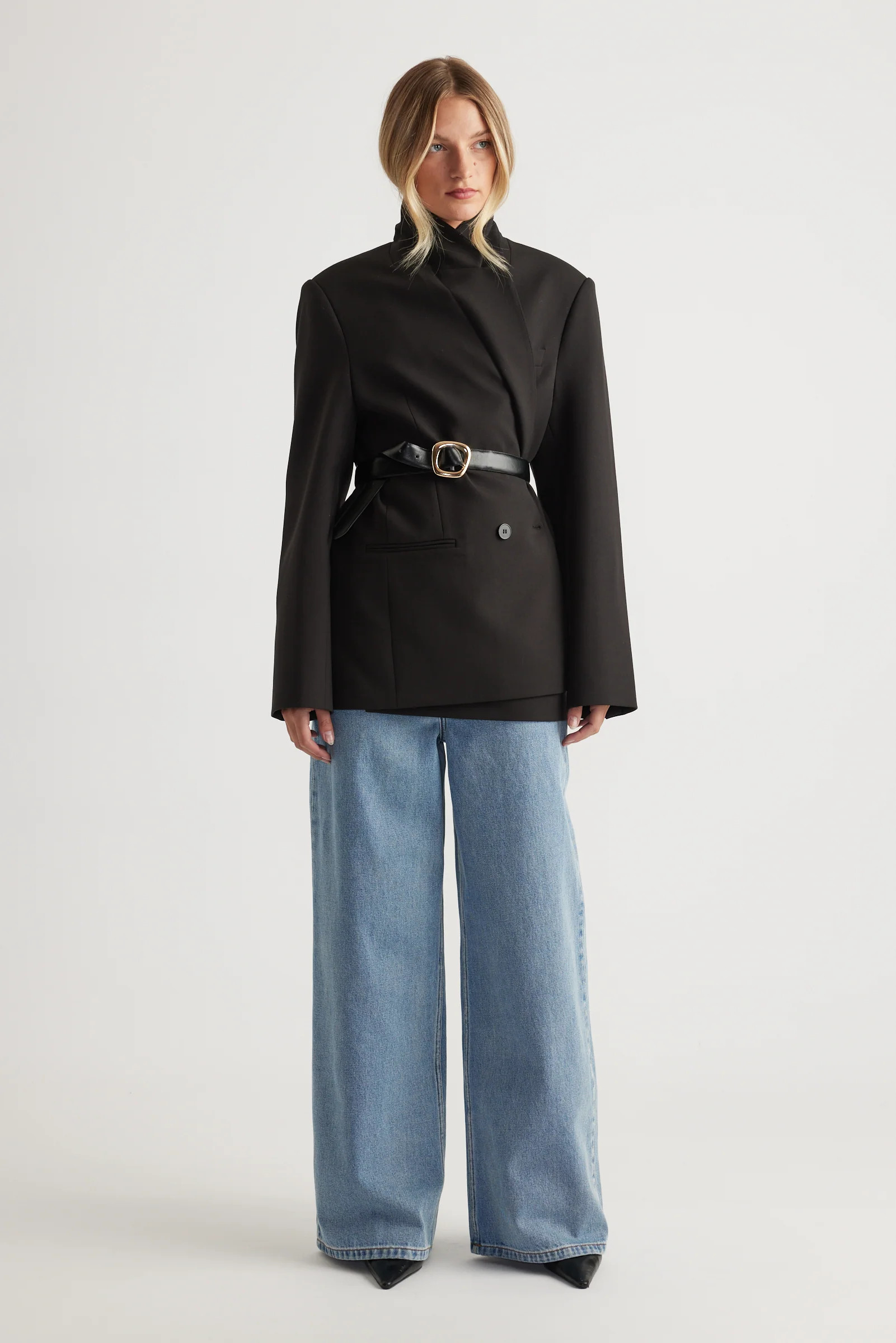 Elena Wide Leg Jean - Light Vintage Blue | DECJUBA