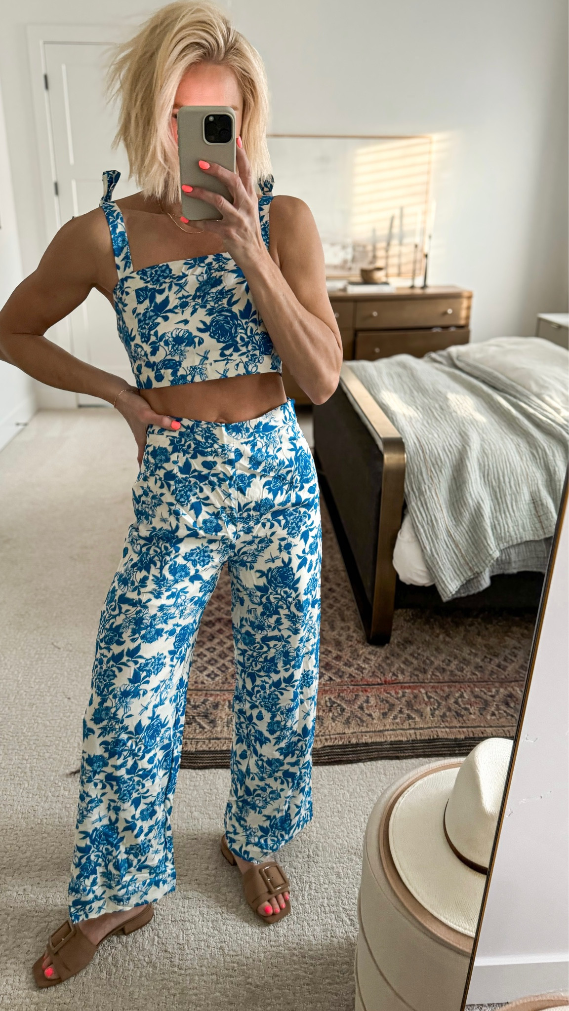 Fun little 2 piece outfit for vacation! 
6 other colors/prints! 
Wearing a medium. Bottoms are a little big through hips/waist.
Resortwear
Travel look


#LTKSeasonal #LTKfindsunder50 #LTKtravel