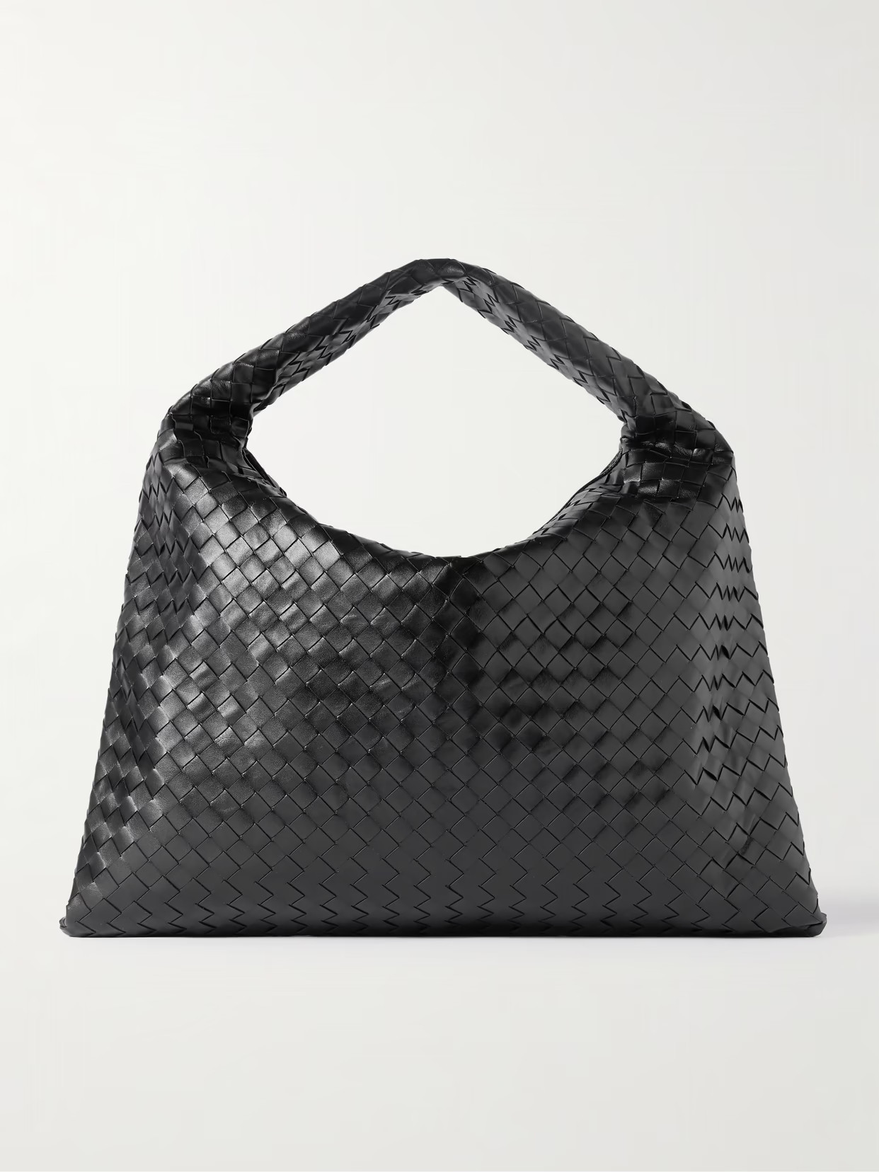 Bottega Veneta - Hop Large Intrecciato Leather Tote - Black | NET-A-PORTER (UK & EU)