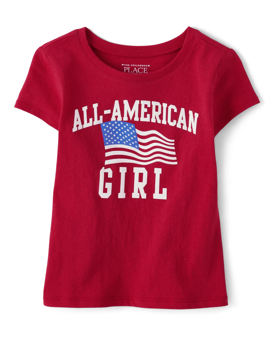 Baby And Toddler Girls Matching Family All-American Girl Graphic Tee - ruby | The Children's Place