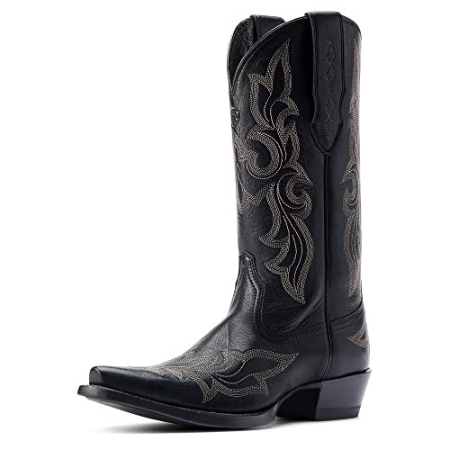 ARIAT BMVY9 Womens Jennings StretchFit Western Boot Black Deertan 9.5 | Amazon (US)