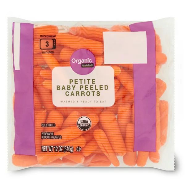 Organic Petite Carrots, 12 Oz Bag - Walmart.com | Walmart (US)