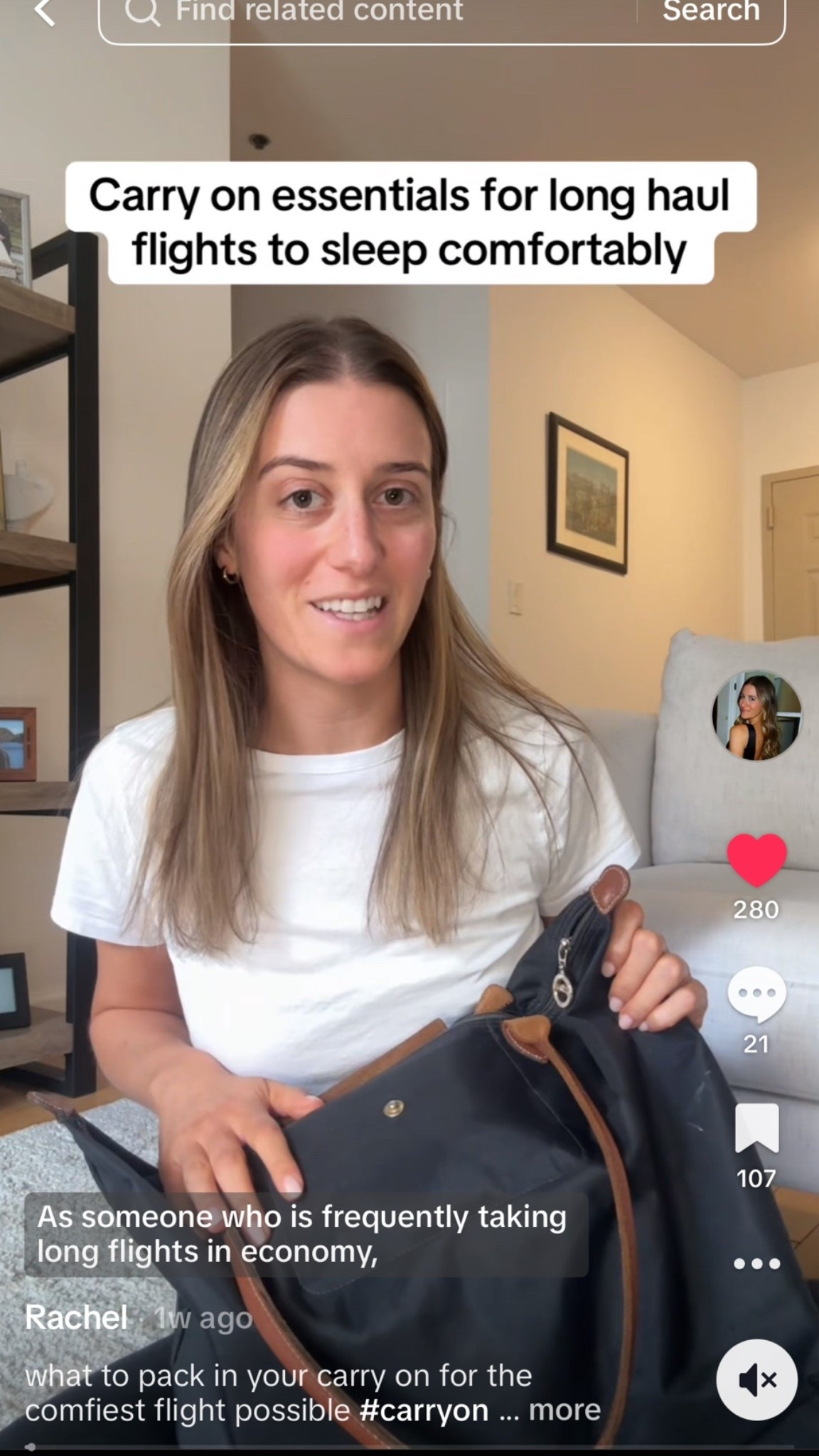 Long haul flight carry on personal item essentials #travel
