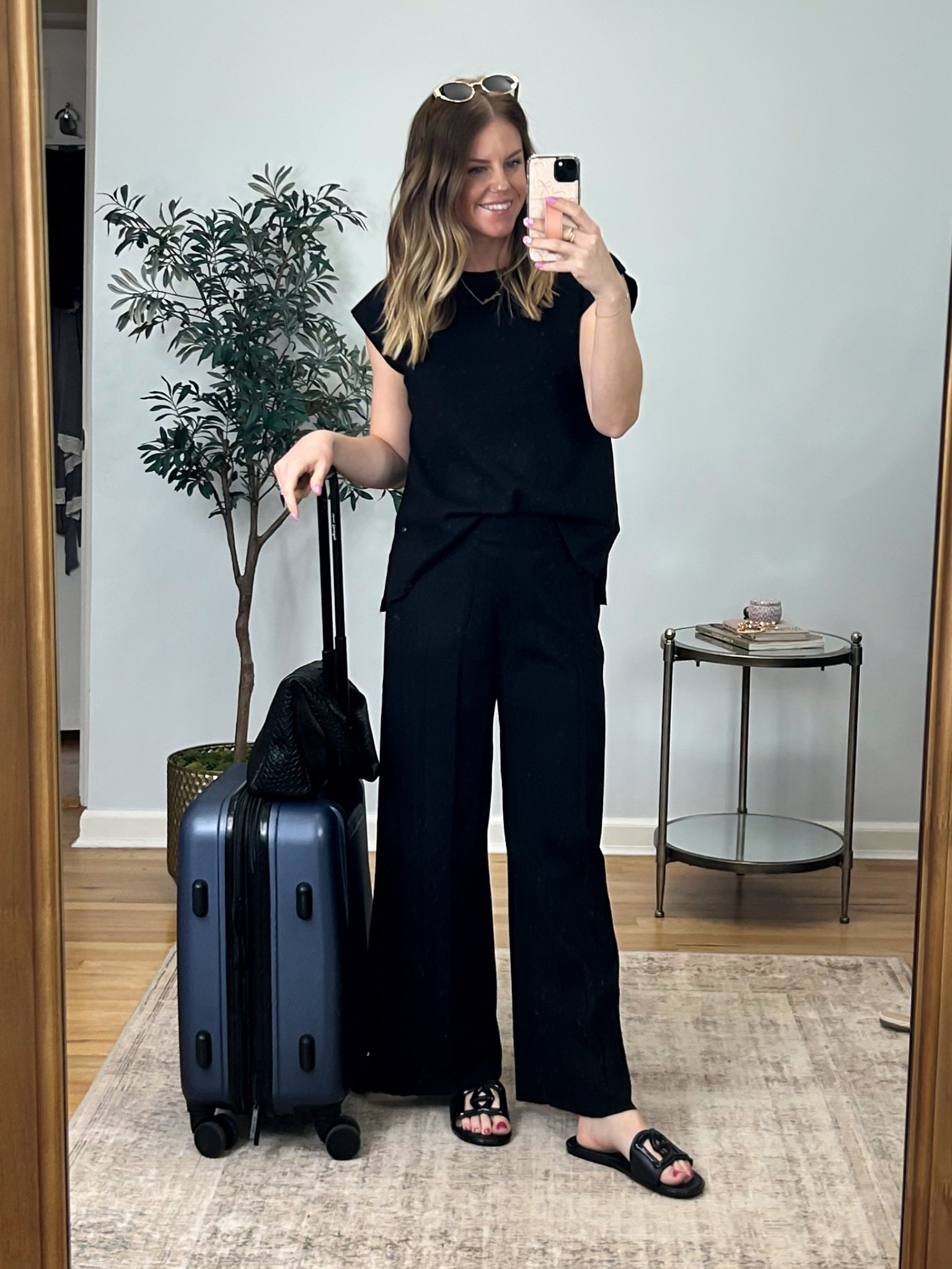 Amazon matching pant set. Wide leg pant set. Matching set in black! Has elastic at the waist. Wearing S in set. Travel outfit. Casual outfit. Spring outfit. Amazon airport outfit. Elevated casual outfit. Airport style. Travel style. Matching pant set.

#LTKStyleTip #LTKSaleAlert #LTKFindsUnder50
