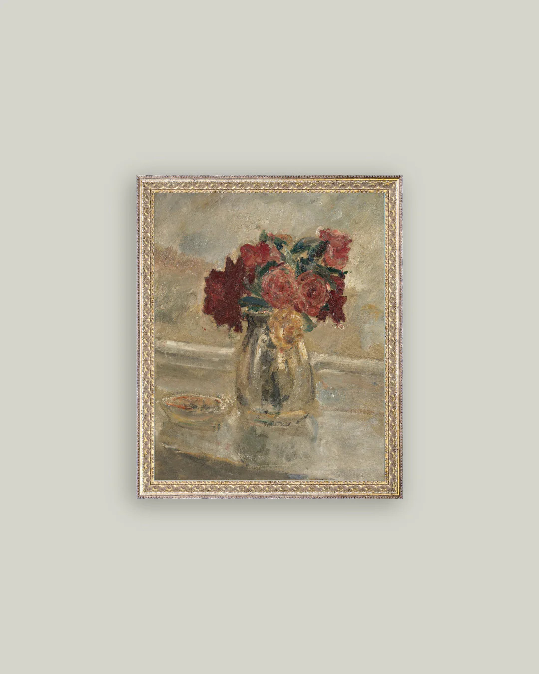 Valentine Rose Vase Canvas Art – Romantic Wall Decor | Petal Lane
