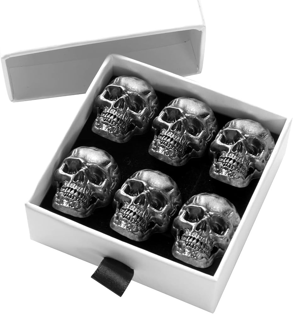 6 Pcs Skull Refrigerator Magnets,Cool,Strong,Cute,Funny Goth Fridge Magnets for Adults, for Kitch... | Amazon (US)
