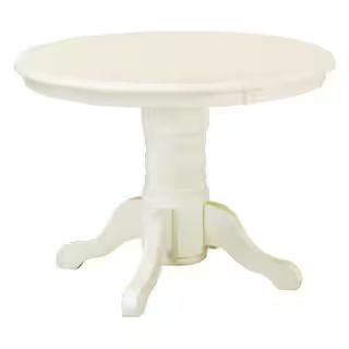 HOMESTYLES 42 in. Round White Dining Table 5177-30 - The Home Depot | The Home Depot