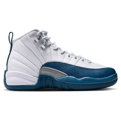 Boys Jordan Jordan Retro 12 - Boys' Grade School Shoe White/French Blue/Metallic Silver Size 04.5 | Kids Foot Locker (US)