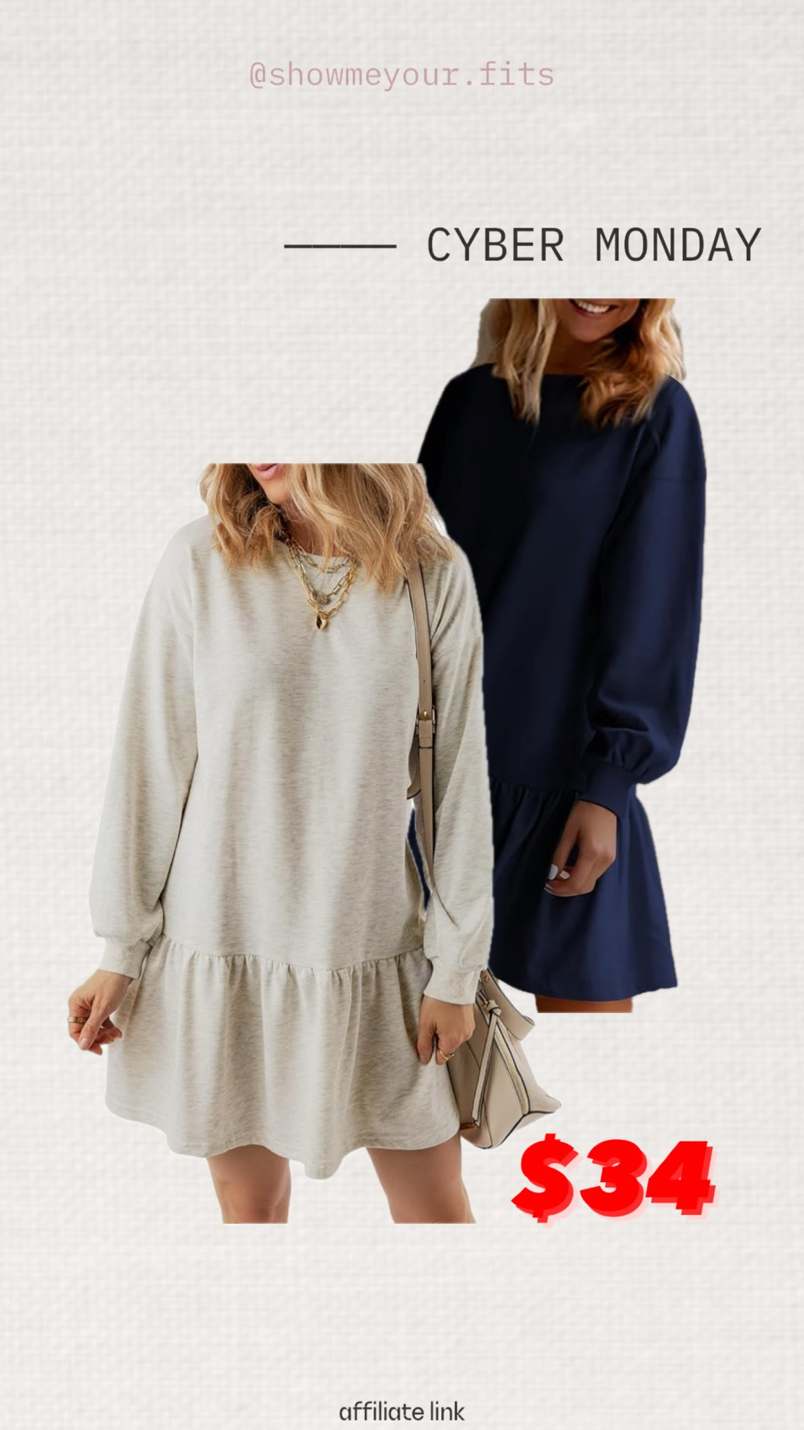 $34 sweater dress on sale today for cyber Monday at Amazon Canada!!

#Ltkcyberweek

#LTKcanada #LTKsale #LTKwinter