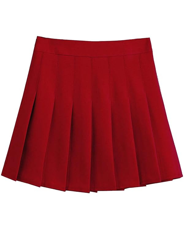 Women's High Waist A-Line Pleated Mini Skirt Short Tennis Skirt | Amazon (US)