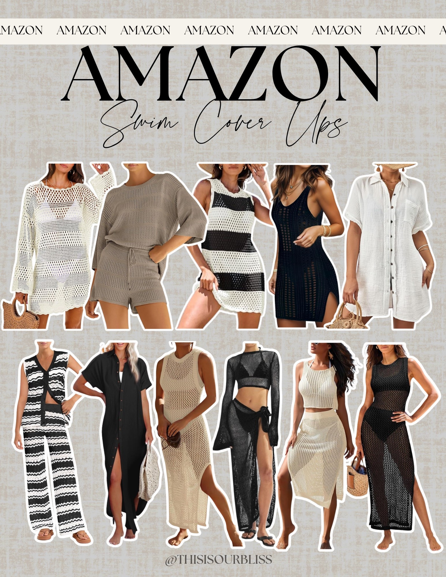 A few of my favorite coverups from Amazon! I love all the different styles and the longer ones are so cute and chic! 

#LTKSwim #LTKStyleTip