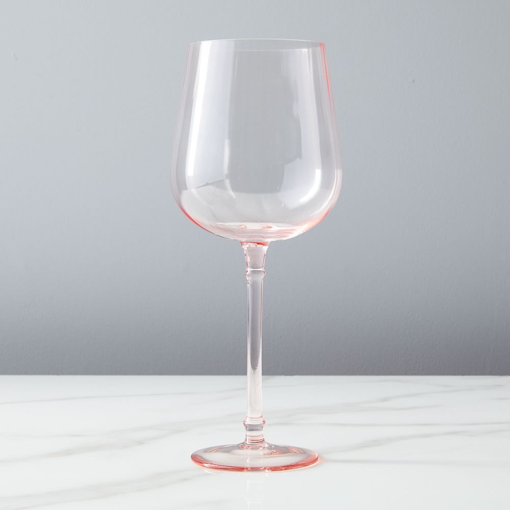 Esme Glassware, Red Wine, Rose, Set of 4 | West Elm (US)