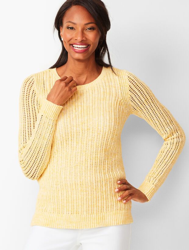 Open-Stitch Sweater - Space-Dyed | Talbots