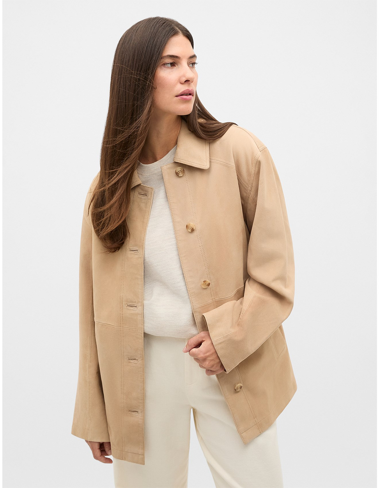 SUEDE SHACKET | David Jones (Australia & New Zealand)