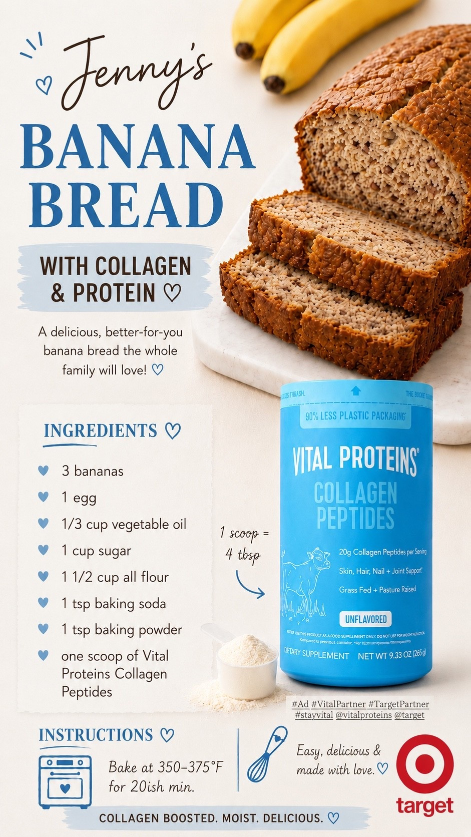 #Ad #VitalPartner One of my favorite ways to get in my daily collagen. A little boost in every slice. 

#TargetPartner #StayVital @vitalproteins @target #target 


**These statements have not been evaluated by the Food and Drug Administration. This product is not intended to diagnose, treat, cure, or prevent any disease.