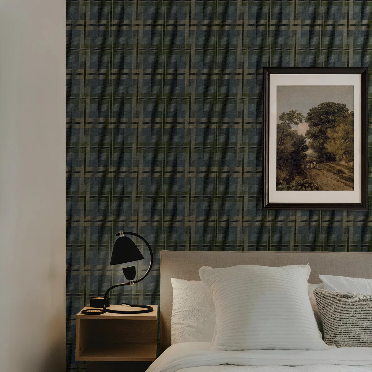 Harry & Grace Pavestone Thornbury Tailored Plaid Peel And Stick Wallpaper | Wayfair North America