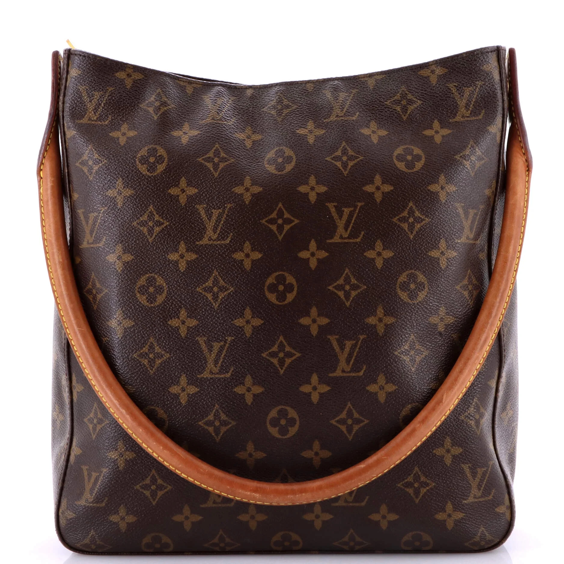 Pre-Owned Louis Vuitton Looping Handbag Monogram Canvas GM By Rebag - Walmart.com | Walmart (US)