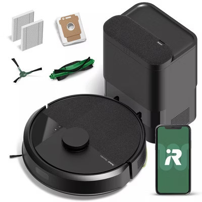 iRobot Roomba 105 Cordless Vacuum + AutoEmpty Q352020 5.8" Cleaning Path Black | Target