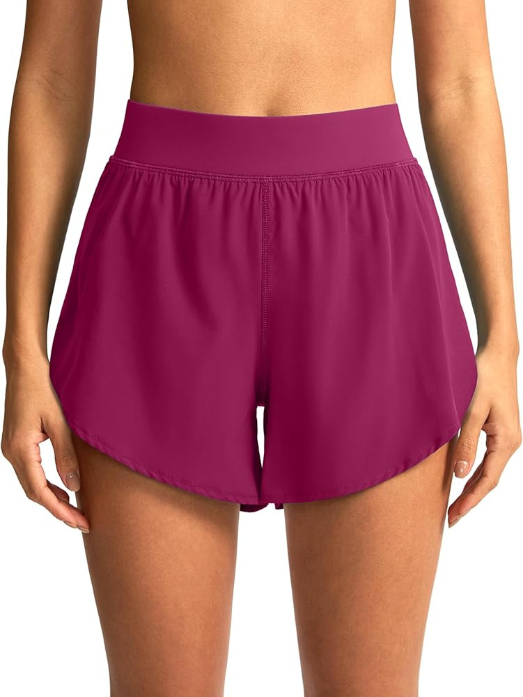 Soothfeel Athletic Running Shorts, Dolphin Shorts, Gym Workout Shorts | Amazon (US)