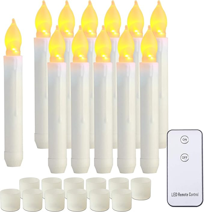 Raycare LED Flameless Taper Candles Battery Operated with Remote, Flameless Taper Window Candles ... | Amazon (US)