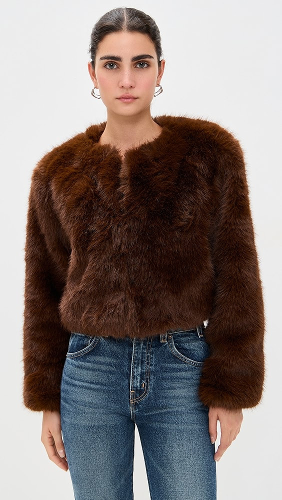 Gala Affair Faux Fur Jacket | Shopbop