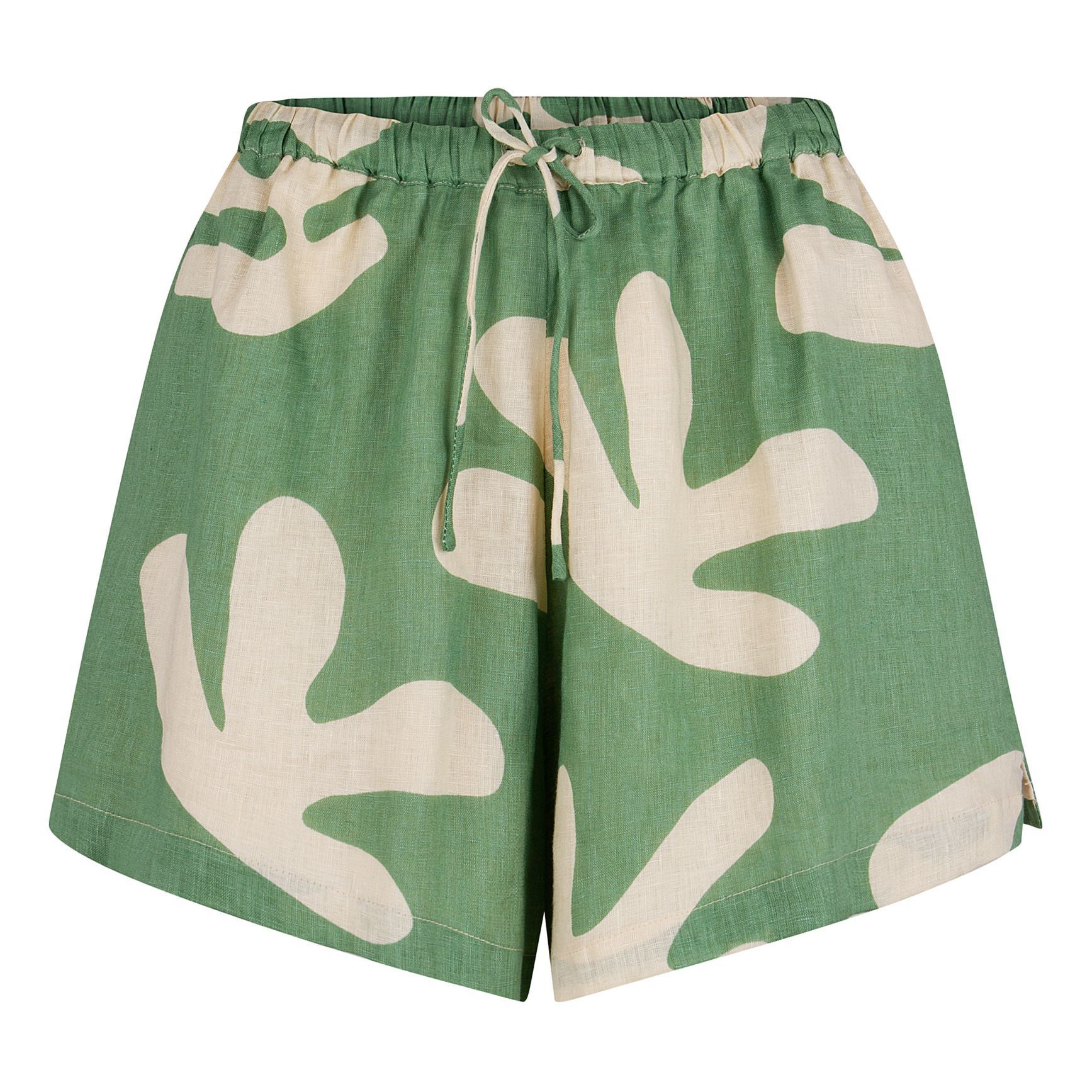 Flora Linen Shorts Green Zulu & Zephyr Fashion Adult | Smallable DE