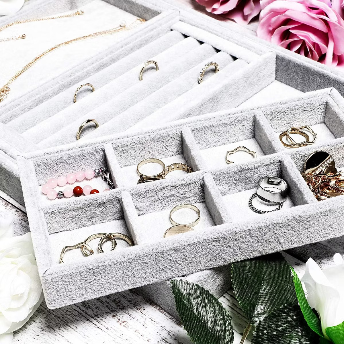 Juvale Stackable Jewelry Tray Organizers (Set of 4) | Target